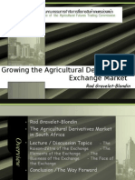 Growing Ag Derivatives Exchange