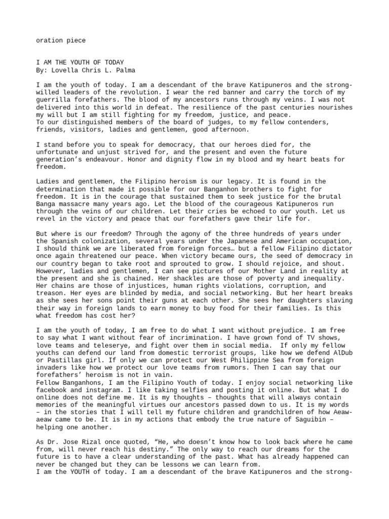 I Speak for Democracy: The Voice of Filipino Youth Calling for Change ...
