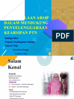 Materi Bimtek Pengelolaan Arsip UNAIR 2020