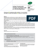 Advance Care Planning A Systematic Review About Experiences of Patients With A Life-Threatening or Life-Limiting Illness