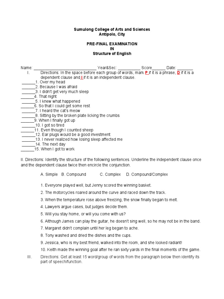 pre-final-exam-structure-of-english-pdf-quarantine-causes-of-death
