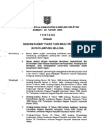 Peraturan Daerah Kabupaten Lampung Selatan Nomor: 05 Tahun 2008