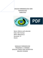 Makalah Farmakologi Dan Toksikologi