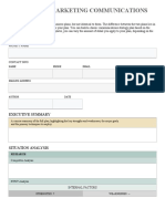 IC Integrated Marketing Communications Plan 11037