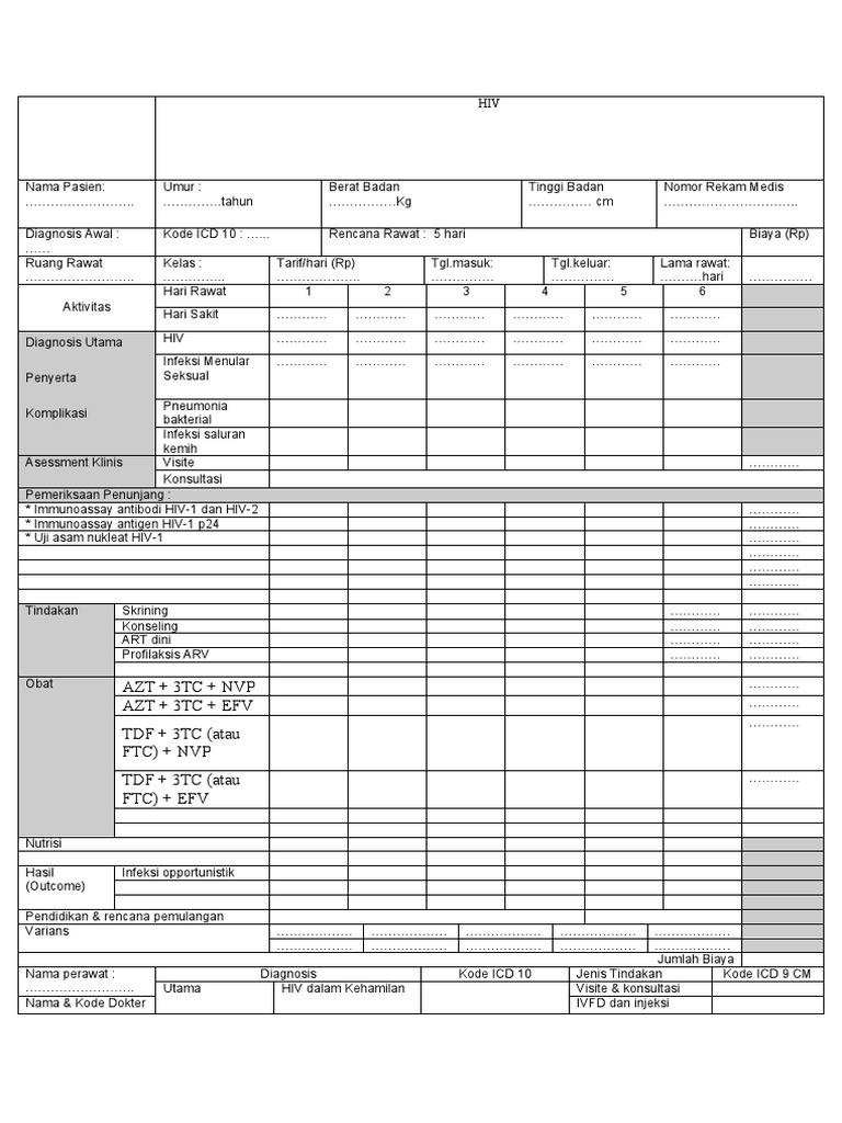 Clinical Pathway Hiv | PDF