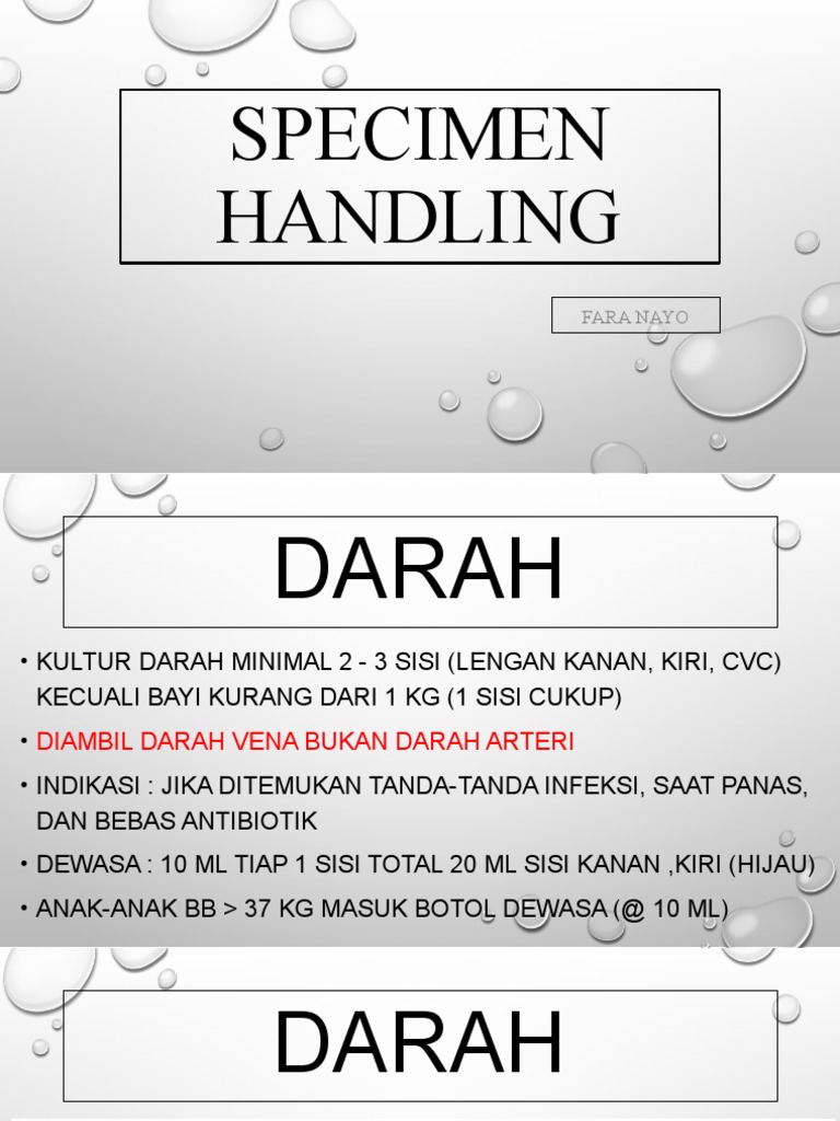 Specimen Handling pptx2 PDF