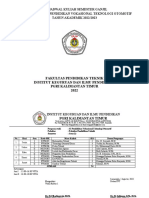 Jadwal Kuliah Semester Ganjil 1-3-5