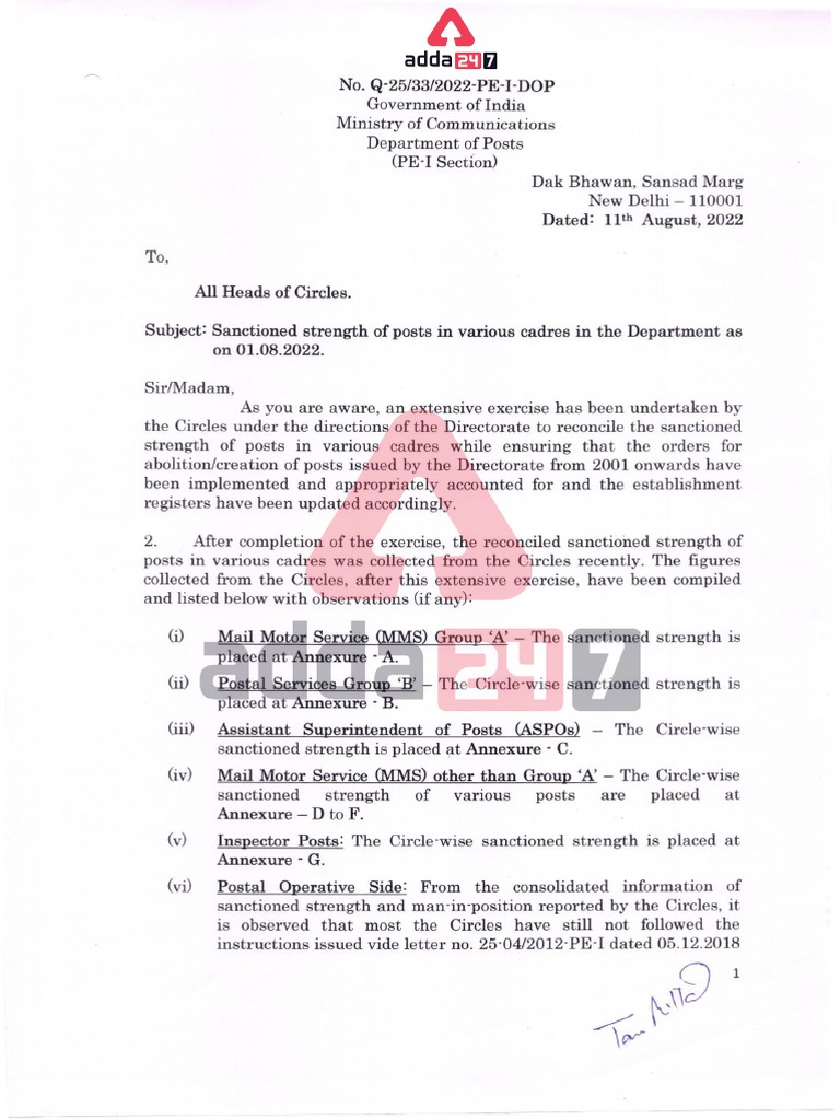 India Post Vacancy Notification 2022 | PDF | Economies | Economy Of India