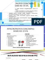 Hari Ke-15 Syncronous Coaching (Pendalaman Gagasan Kreatif)