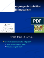 SLA and Bilingualism