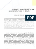 MENDONÇA, Antonio Gouvês. Evolução Histórica e Configuração Atual Do Protestantismo No Brasil