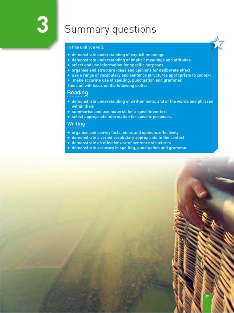 Summary Writing Skills Guide | PDF | Unicorn | Understanding