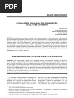 Oficinas sobre sexualidade com adolescentes - um relato de exoeriência