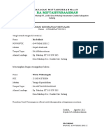 Surat Keterangan Mengajar Ra Miftahurrahman