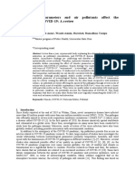 Meteorological Parameters and Air Pollutants