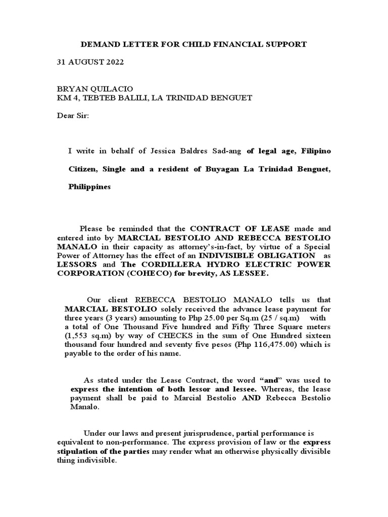 demand-letter-financial-child-support-pdf-lease-common-law
