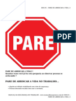 Dds-01 &#8211 Pare de Arriscar A Vida