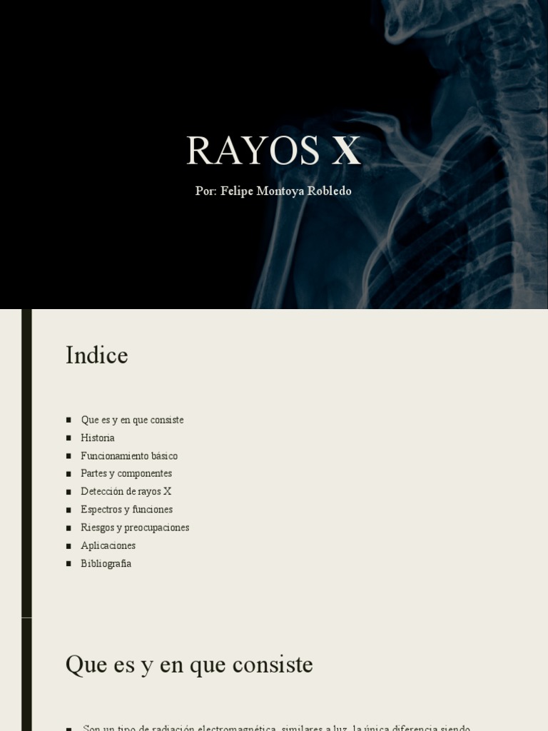 Rayos X | PDF | Rayo X | Radiación electromagnética