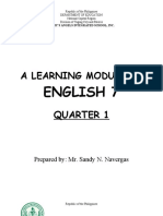 ENGLISH7MODULES 1st - 2nd Quarter
