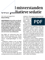 Nog Veel Misverstanden Over Palliatieve Sedatie: Amsterdam