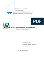 Proyecto de Responsabilidad Social Empresarial