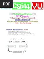 CS614 Finalterm Subjective Referencefile