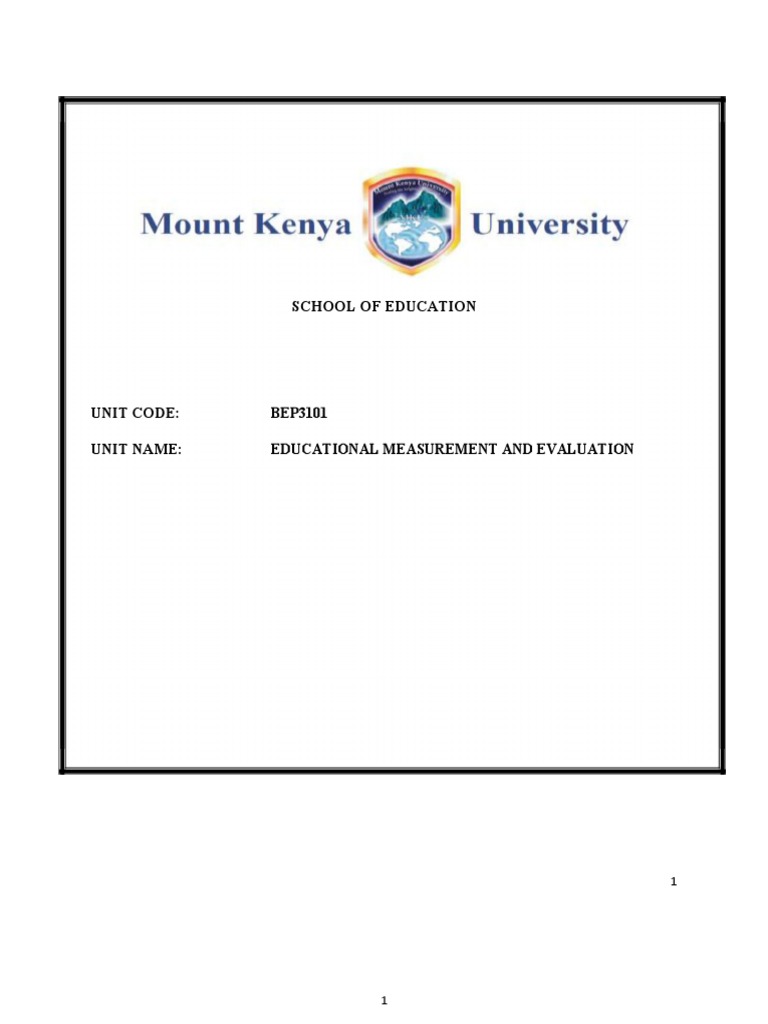 Educational Measurement and Evaluation PDF Educational Assessment