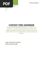 Context-Free Grammar: Sojharo Mangi BS-2