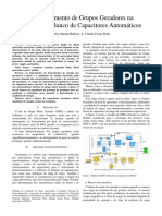 Comportamento de Grupos Geradores Na Presença de Banco de Capacitores Automáticos