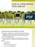 MATHEMATICAL OPERATIONS WITH ARRAYS