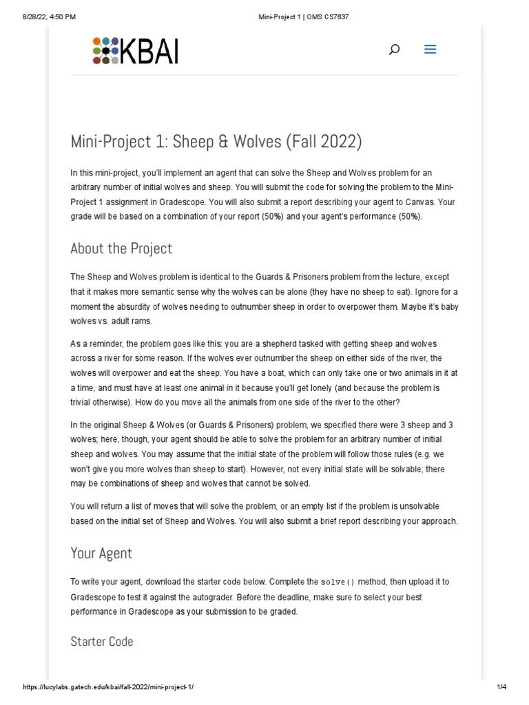 Mini project 1 oms cs7637 pdf peer review computing