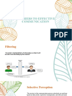 Barriers To Effective Communication