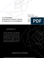 Customer Segmentation Using K Means Clustering