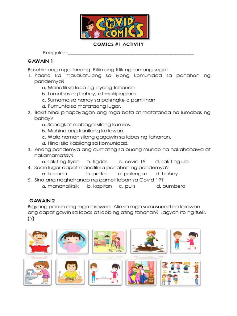 Pfa Activity Sheet | PDF
