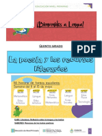 Actividades de 5° Grado - Las Poesías y Los Recursos Literarios