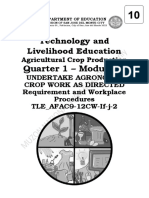 Tle 10 q1 Mod6 Agri-Crop Production - Requirement and Workplace Procedure