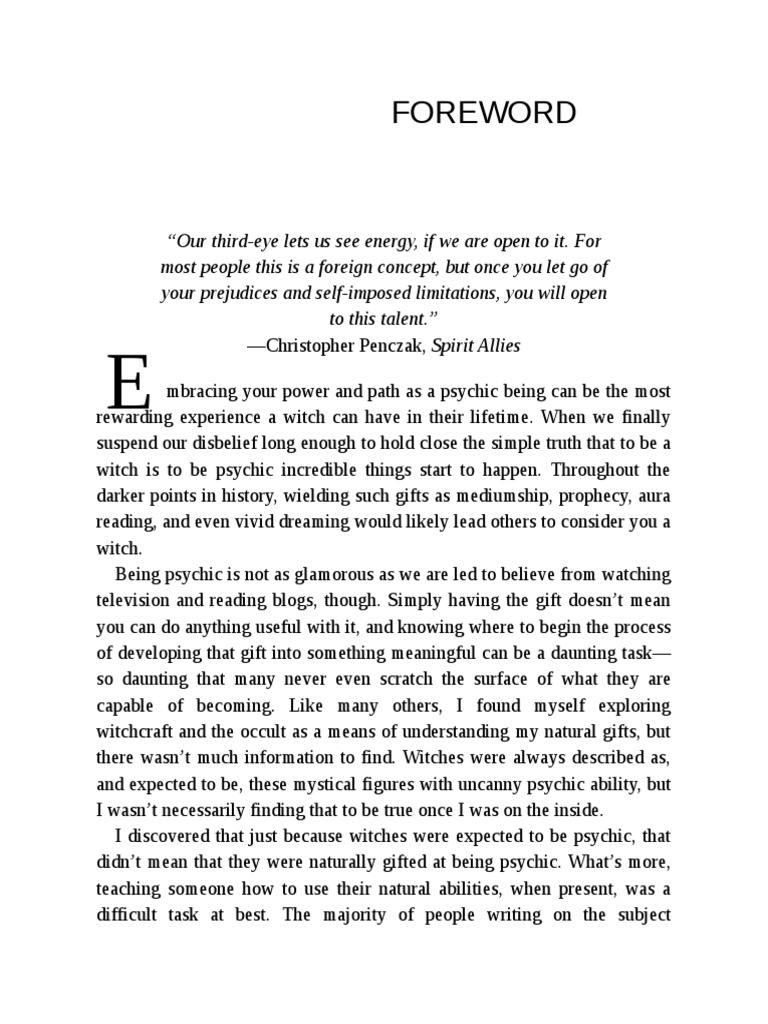 Psychic Witch A Metaphysical Guide To Meditation, Magick Manifestation ...