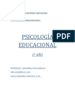 Planificacion de Psicologia Educacional