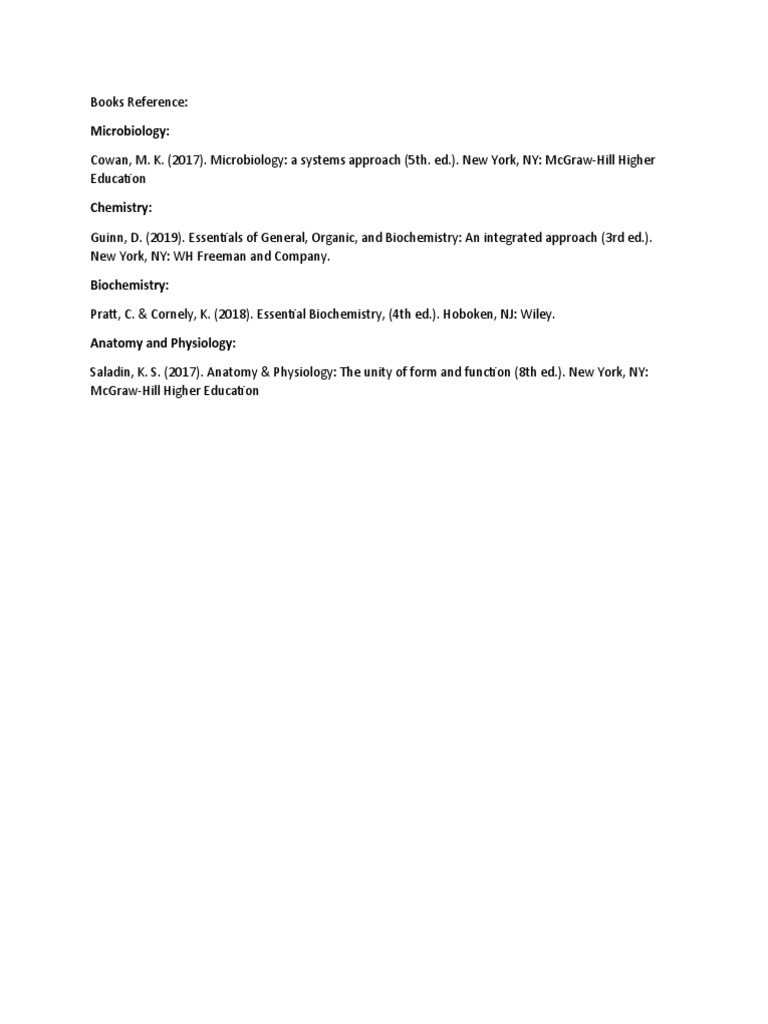 Books Reference | PDF