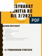 Agenda Panitia BC 2 2021