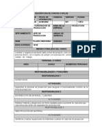 Funciones Del Cargo Cordinador de Produccion