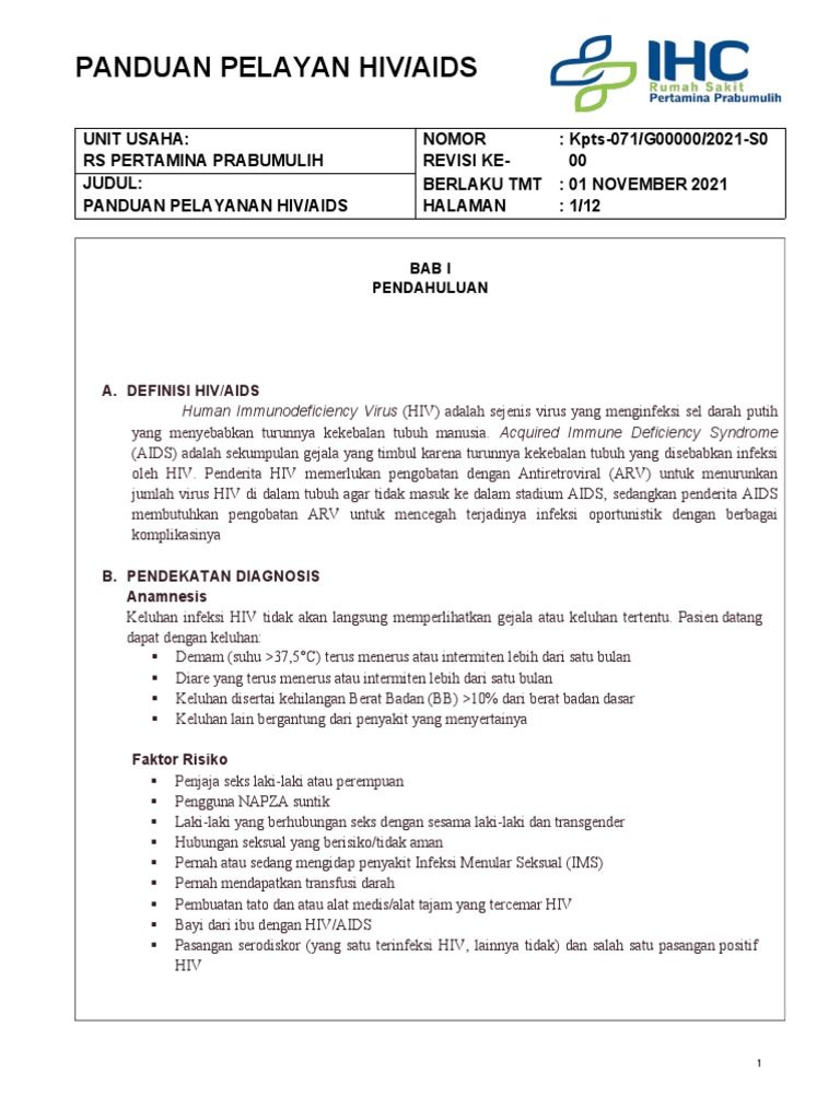 Panduan Hiv - Aids | PDF
