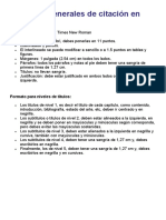 Aspectos Generales de Citación en APA