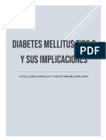 Diabetes Tipo 2 y sus implicaciones bioquímicas con . Resume de manera concisa el tema central del documento, que es analizar las implicaciones bioquímicas de la Diabetes Mellitus Tipo 2