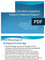 Biology Is The Most Important Subject in
