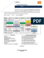 Horario: Dirección de Educación Media Superior Departamento de Servicios Educativos