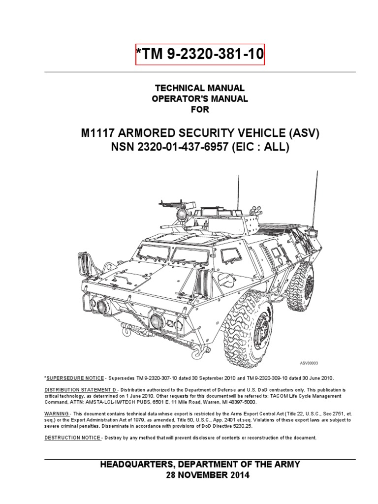 Asv m1117 TM 9 2320 381 10 Operator Technical | PDF | Radioactive ...