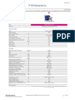 Chapter output and performance data for a centrifugal fan model