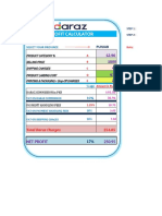 Daraz Profit Calculator by Owais Ahmed