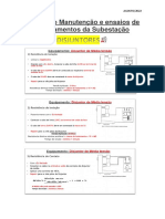 Ensaios de Equipamentos Da Subestação